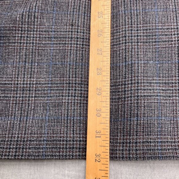 Lauren Ralph Lauren Blazer Men 42L Blue Brown‎ Glen Plaid Classic Career Wool - Picture 8 of 14